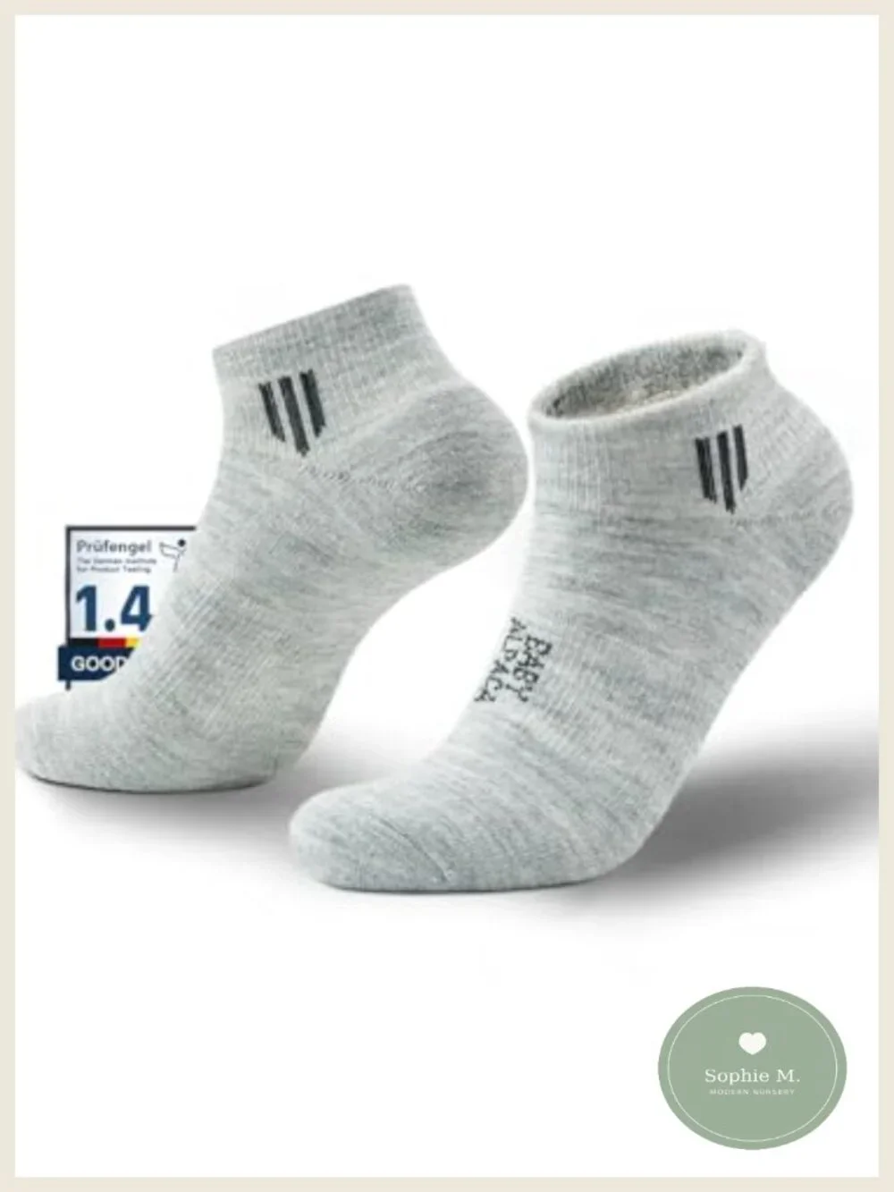 Alpaca Wool Ankle Socks, Lightweight Breathable Athletic, Hiking Golf